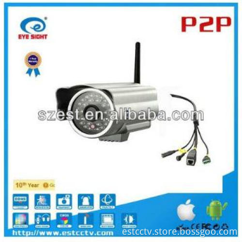 IPCAM, Waterproof P2P 1 MP Wireless IP Camera Outdoor